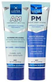 img 4 attached to Luster Premium White AM/PM Whitening System - Innovated Toothpaste Set