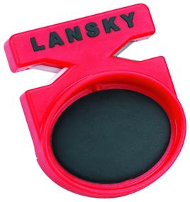 img 3 attached to Mechanical knife sharpener Lansky Quick Fix Pocket Sharpener LCSTC, carbide/ceramic, red