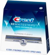 crest отбеливающие полоски 3d white supreme flexfit, 42 шт. в уп., бесцветный логотип