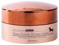 deoproce horse enrich all care cream крем для лица питательный с лошадиным жиром, 100 г логотип