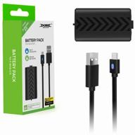 enhance gaming endurance with 1200mah dobe battery pack for xbox series s / x - usb type-c braided cable (3 meters) and charge indicator logo