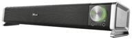 computer speaker trust asto sound bar black/grey logo