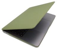 case for macbook air 13 2020-2018 a1932, a2179, a2337 m1, plastic, khaki logo