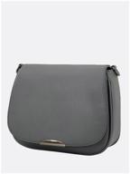 сумка кросс-боди женская raffinni 3928 серый логотип