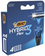 bic 3 flex hybrid interchangeable cassette set - pack of 4 logo