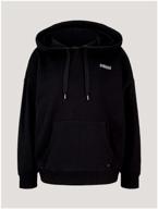 hoodie tom tailor, size l. deep black logo