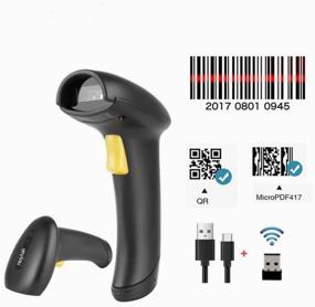 img 3 attached to Holyhah A30D USB Wireless 2D Barcode Scanner for Marking, Honest Sign, QR, Evotor, Athol, Mercury, 1D