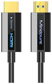 img 4 attached to Mindpure Cable HDMI 2.0 Optical Fiber 4K HDR HD011 10m