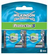 replaceable wilkinson sword schick protector 3, 8 pcs logo