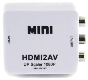 img 4 attached to HDMI to AV converter 3RCA (tulips), white