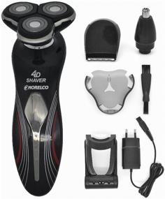img 3 attached to Norelco RQ8371 Professional Electric Shaver/Men's Electric Shaver/Beard Nose Trimmer Black 3 in 1
