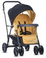 stroller for twins joovy caboose graphite, yellow logo