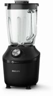 🍹 aluminum collection philips hr2191/01 stationary blender - sleek black finish логотип