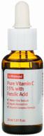 by wishtrend pure vitamin c 15% with ferulic acid vitamin c and ferulic acid for face, 30 ml logo