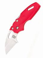 folding knife cold steel tuff lite plain edge red logo