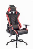 computer chair everprof lotus s11 gaming, upholstery: imitation leather, color: red logo
