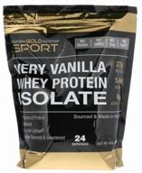 california gold nutrition whey protein isolate, 908g, vanilla logo