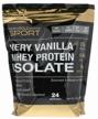 california gold nutrition whey protein isolate, 908g, vanilla logo