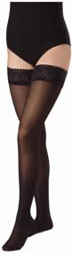 img 3 attached to Stockings B.Well rehab JW-222 with openwork elastic, anti-sickness, class 2, size: 2, nero