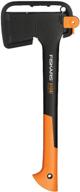 🪓 fiskars x10-s carpenter's ax in sleek black/orange - high-performance wood cutting tool logo