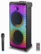 speaker portable acoustic combo amplifier (karaoke) rx-6238 / led backlight / remote control / microphone / bluetooth / aux / usb / fm / audio input logo