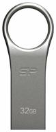 flash drive silicon power firma f80 32 gb, silver gray logo