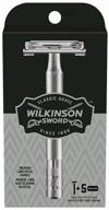wilkinson sword classic double edge premium t-shape razor, replacement blades 1 pc. 标志