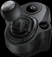 🏎️ logitech g driving force shifter: unleash superior performance with gearbox in sleek black design logo