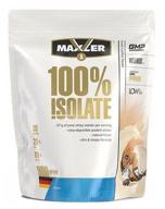 protein maxler 100% isolate, 900 gr., iced coffee logo