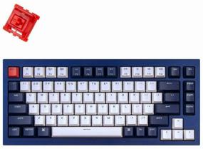 img 4 attached to QMK Keychron Q1 Wireless Mechanical Keyboard, 84 Keys, Aluminum Case, RGB Backlight, Gateron G Phantom Red Switch, Blue
