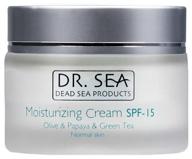 dr. sea moisturizing cream base face cream with olive oil, papaya and green tea extract spf15, 50 ml logo