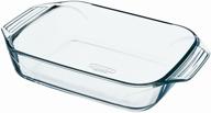 dish pyrex irresistible 31x20cm rectangular, transparent logo