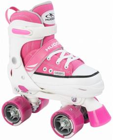 img 3 attached to Roller skates HUDORA Rollschuh Roller Skate, 22033, r. 28 - 31, pink/white