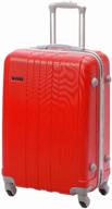 tevin suitcase, abs plastic, support legs on the side wall, 77 l logo