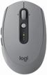 🖱️ gray logitech m590 silent wireless mouse with multi-device support logo