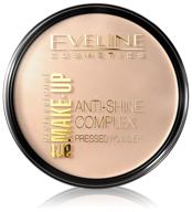 eveline cosmetics art make-up professional anti-shine complex pressed powder 31 transparent logo