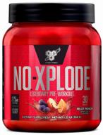 bsn n.o.-xplode pre-workout fruit punch 555 g can logo