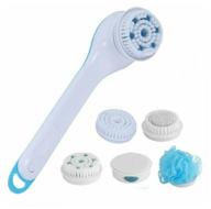 electric massage brush for washing the body 5 in 1 good massage bath brush, massager, body washcloth, bath, shower logo