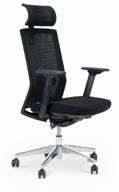 norden aluminium office partner 💺 computer chair - black textile upholstery logo