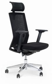 img 3 attached to NORDEN Aluminium Office Partner 💺 Computer Chair - Black Textile Upholstery