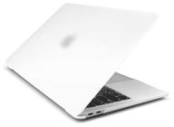 case for macbook air 13 2020-2018 a1932, a2179, a2337 m1, plastic, white logo