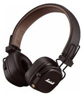 marshall major iv wireless headphones, brown логотип