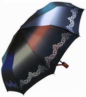 женский складной зонт popular umbrella автомат 1275/розовый логотип