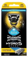 🪒 wilkinson sword hydro 5 sense energize reusable razor: black & grey – experience ultimate shaving efficiency! logo