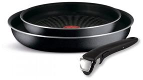 img 4 attached to 🍳 Tefal Ingenio Black Removable Handle Set of 3 - 04181810
