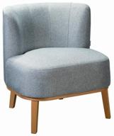 кресло r-home шафран, 66 x 62 см, обивка: текстиль., цвет: натуральный бук/серый логотип