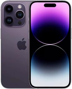 smartphone apple iphone 14 pro max 256 gb, dual nano sim, deep purple logo