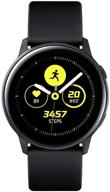 умные часы samsung galaxy watch active wi-fi nfc ru, черный сатин логотип