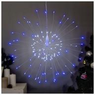 luazon lighting фигура новогодняя "салют", аа*4 (не в компл.), 120 led, сине-белый логотип