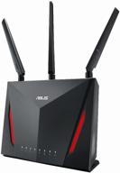 wifi router asus rt-ac86u, black logo